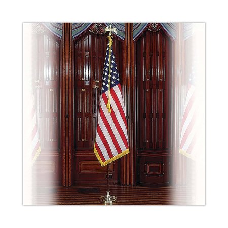 Advantus U.S. Flag, 8ft. Staff, Fringe, 3ft.x 5ft. MBE031400